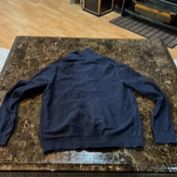 Banana Republic navy medium button up sweater. MN26 - Picture 3 of 3